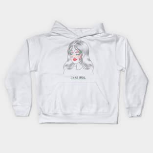 Sad Girl Kids Hoodie